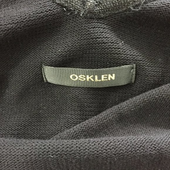 OSKLEN Sleeveless Black V Neck Lower Cut Back Knit Slip Dress - Picture 2 of 8